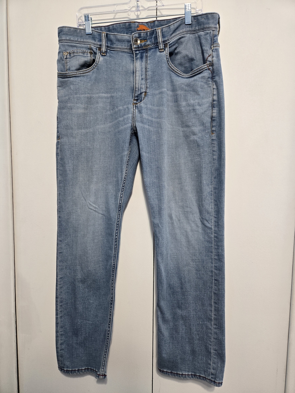 Tommy Bahama Denim 36x30 Straight Leg Jeans Light Wash Stretch Men’s
